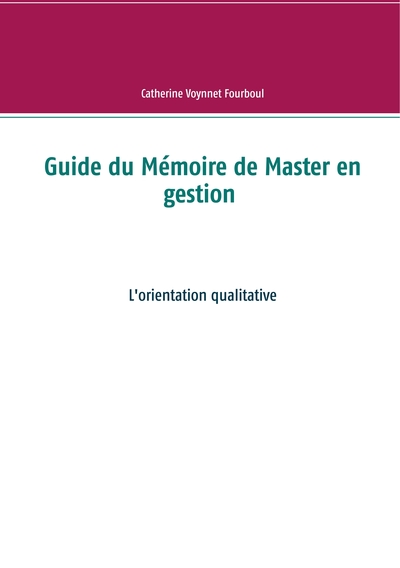 Picture of Guide du Mémoire de Master en gestion