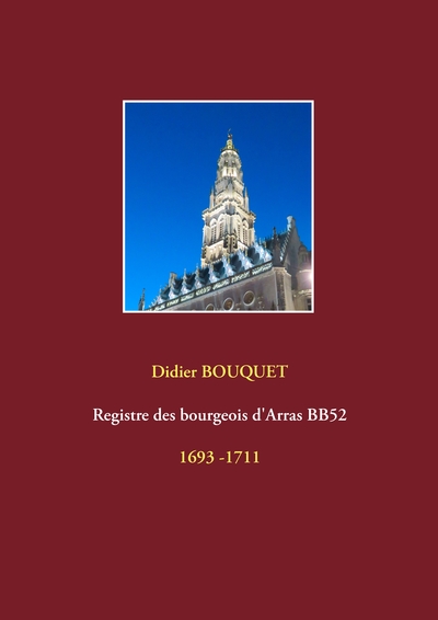 Picture of Registre des bourgeois d'Arras BB52 - 1693-1711
