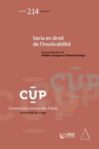 Picture of Varia en droit de l'insolvabilité