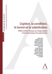 Picture of L OPTION, LA CONDITION, LE TERME ET LA SUBSTITUTION