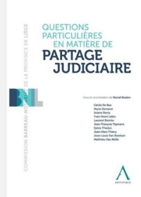 Picture of questions particulières en matière de partage judiciaire