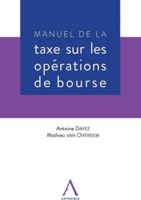 Picture of MANUEL DE LA TAXE SUR LES OPERATIONS DE BOURSE