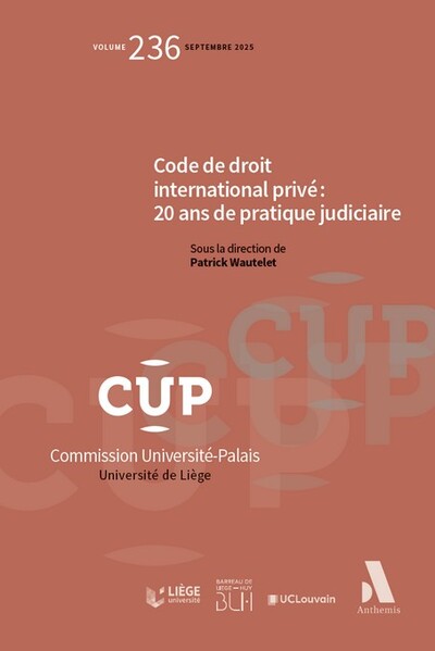 Picture of Code de droit international privé : 20 ans de pratique judiciaire