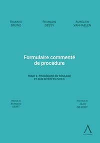 Picture of Formulaire commenté de procédure - Tome 2. Procédure en roulage et sur intérêts civils