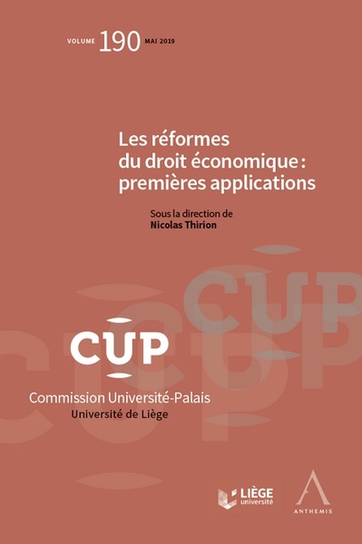 Picture of LES REFORMES DU DROIT ECONOMIQUE : PREMIERES APPLICATIONS