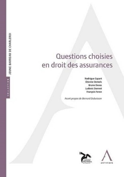 Picture of QUESTIONS CHOISIES EN DROIT DES ASSURANCES
