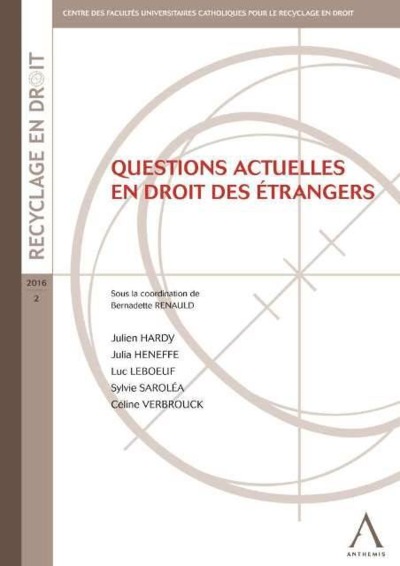 Picture of QUESTIONS ACTUELLES EN DROIT DES ÉTRANGERS