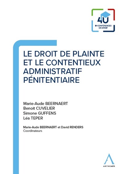 Picture of Le droit de plainte et le contentieux administratif pénitentiaire