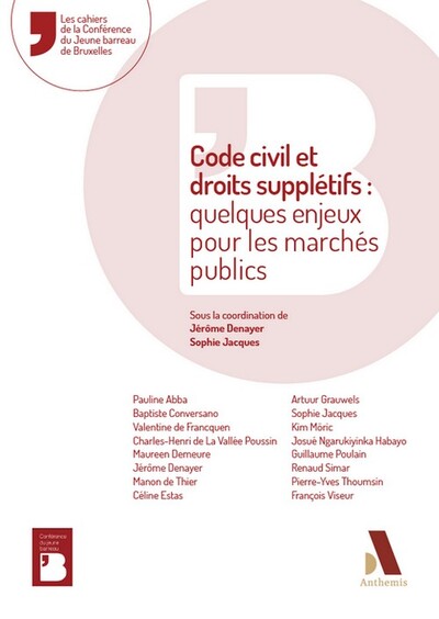 Picture of Code civil et droits supplétifs : quelques enjeux pour les marchés publics