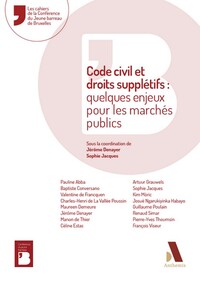 Picture of Code civil et droits supplétifs : quelques enjeux pour les marchés publics
