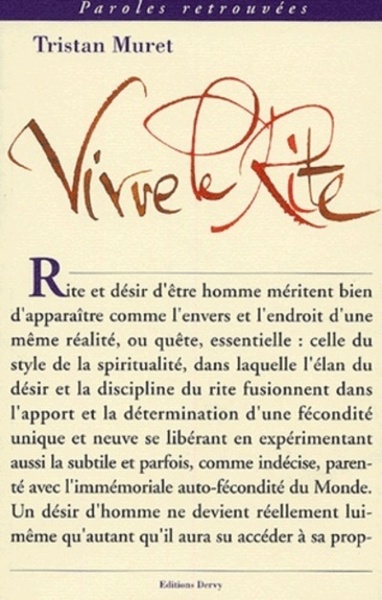 Picture of Vivre le rite