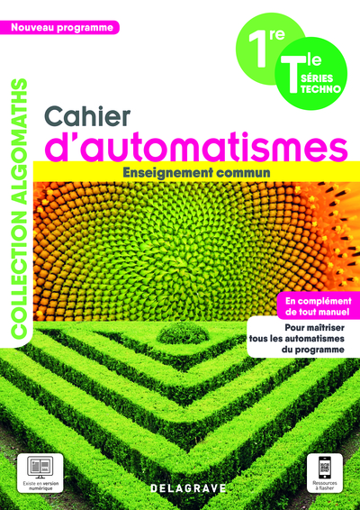 Picture of Cahier d'automatismes Maths 1re, Tle Technologiques Enseignement commun (2021) - Cahier élève