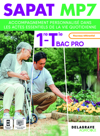 Image de SAPAT - MP 7 - Accompagnement personnalisé dans les actes essentiels de la vie quotidienne 1re Tle Bac Pro SAPAT (2025) - Pochette élève