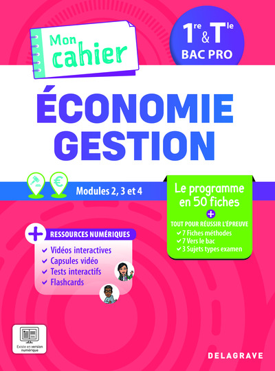 Picture of Mon cahier d'Économie-Gestion 1re, Tle Bac Pro (2026) - Pochette élève