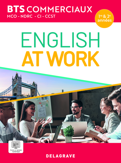 Image de English at work - Anglais BTS commerciaux (MCO, NDRC, CI, CCST) 1re et 2e années (2026) - Pochette élève