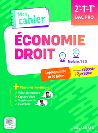 Picture of Mon cahier d'Économie-Droit 2de, 1re, Tle Bac Pro (2025) - Pochette élève
