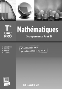 Picture of Mathématiques Terminale Bac Pro Groupements A et B (2015) - Spécimen enseignant avec corrigés
