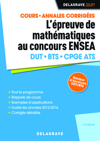 Picture of L'épreuve de mathématiques au concours ENSEA (2017) - Manuel élève