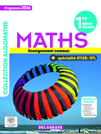 Picture of Algomaths Mathématiques 1re Tronc Commun + Spécialité (2026) - Manuel élève
