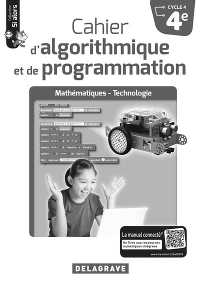 Picture of Cahier d'algorithmique et de programmation 4e (2018) - Livre du professeur