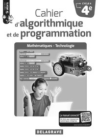 Picture of Cahier d'algorithmique et de programmation 4e (2018) - Livre du professeur