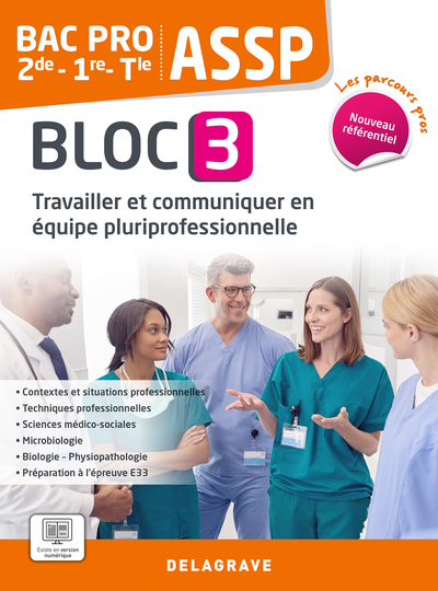 Picture of Les Parcours Pros - ASSP - Bloc 3 - 2de, 1re, Tle Bac Pro ASSP (2023) - Pochette élève