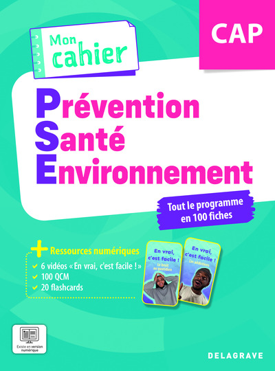 Image de Mon Cahier de Prévention Santé Environnement (PSE) CAP (2026) - Pochette élève