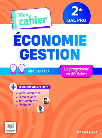 Picture of Mon cahier d'Économie-Gestion 2de Bac Pro (2025) - Pochette élève