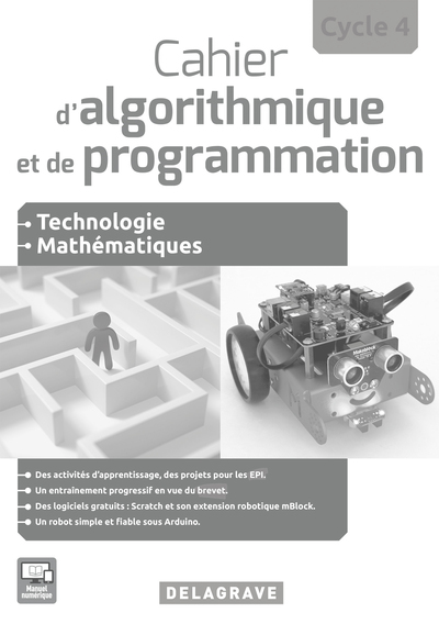 Picture of Cahier d'algorithmique et de programmation Cycle 4 (2016) - Livre du professeur