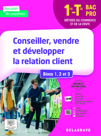 Picture of Mon métier, mes compétences - Conseiller, vendre et développer la relation client - Blocs 1, 2 et 3 - 1re, Tle Bac Pro (2026) - Pochette élève