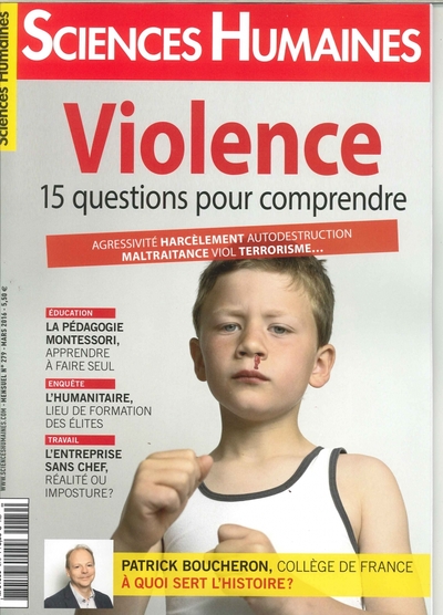 Picture of Sciences Humaines N°279 La Violence En 15 Questions Mars 2016