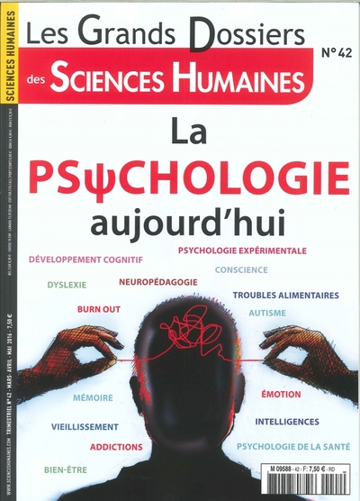 Picture of Sciences Humaines Gd N°42 La Psychologie Aujourd'Hui Mars 2016