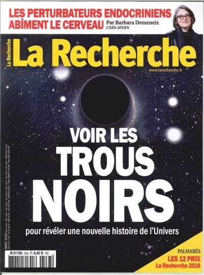 Picture of LA RECHERCHE N°533 Voir les trous noirs  mars 2018