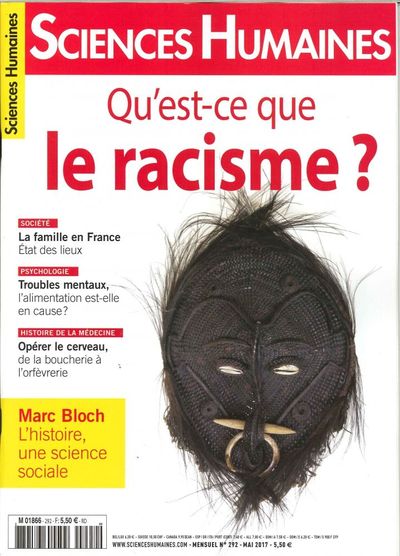 Picture of Sciences Humaines N°292 Qu Est Ce Que Le Racisme Mai 2017