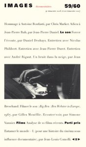 Image de Images Documentaires N° 59/60 - Le Son - 2007