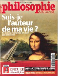 Image de Philosophie Magazine N°105 Je Suis L Auteur De Ma Vie  Dec 2016/Janv 2017