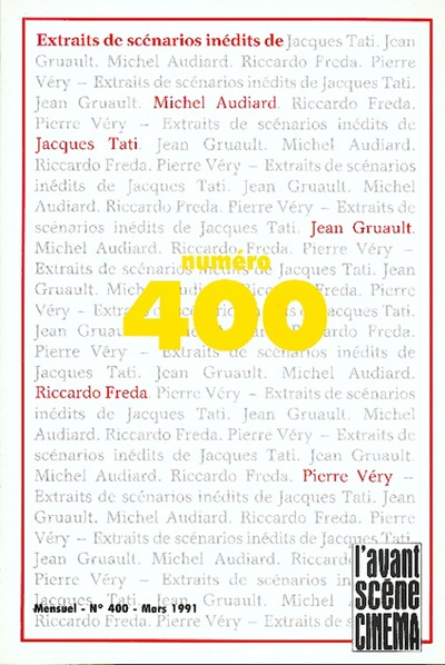 Image de L'Avant-Scène Cinéma N°400 - Mars 1991