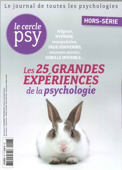 Image de Le Cercle Psy Hs N°6 Les 25 Grandes Experiences De La Psychologie Oct. 2017