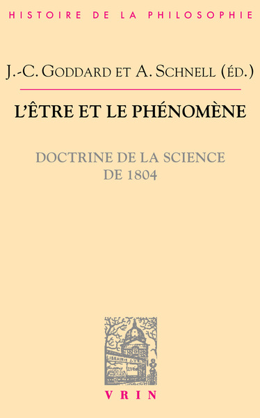 Picture of L'être et le phénomène