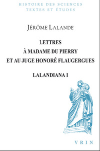 Picture of Lettres à Madame du Pierry et au juge Honoré Flaugergues