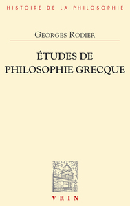 Image de Études de philosophie grecque
