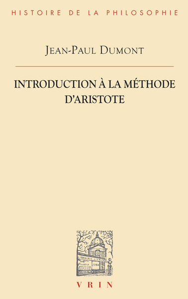 Picture of Introduction à la méthode d'Aristote