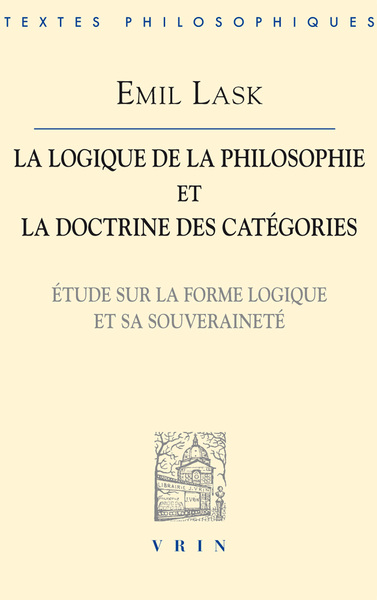 Image de La logique de la philosophie et la doctrine des catégories
