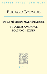 Image de De la méthode mathématique et la Correspondance avec Exner