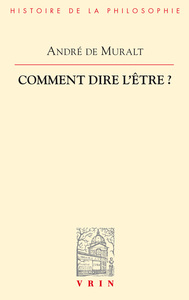 Image de Comment dire l'être?
