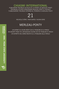 Picture of CHIASMI INTERNATIONAL N. 21, UN EXTRAIT DU COURS INEDIT SUR LE PROBLEME DE LA PAROLE