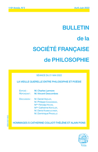 Picture of La vieille querelle entre philosophie et poésie
