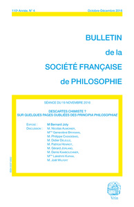 Picture of DESCARTES CHIMISTE? SUR QUELQUES PAGES OUBLIEES DES PRINCIPIA PHILOSOPHIAE