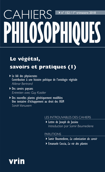 Picture of Le végétal, savoir et pratiques (1)
