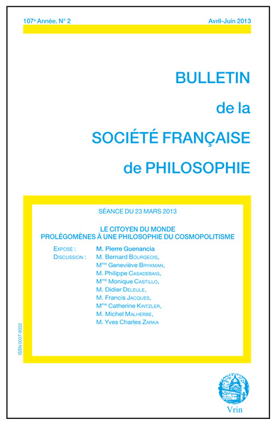 Picture of Le citoyen du monde